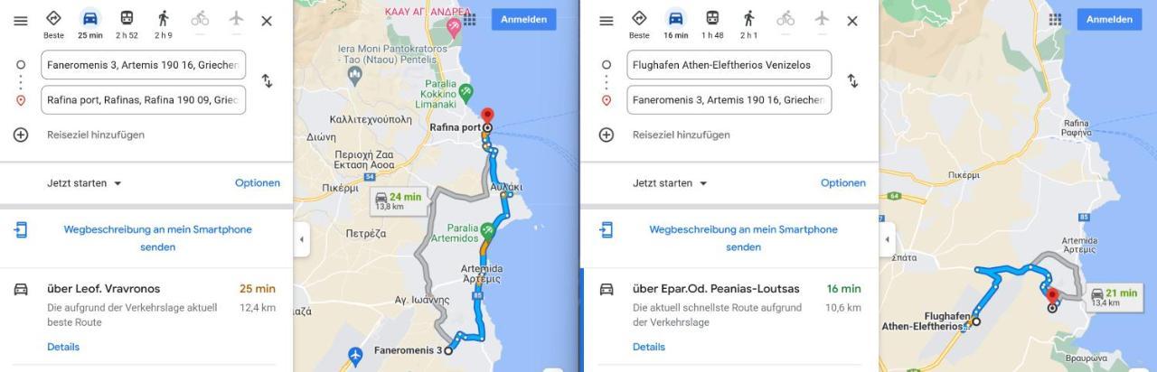 فيلا Petros House Artemis - Near The Airport المظهر الخارجي الصورة